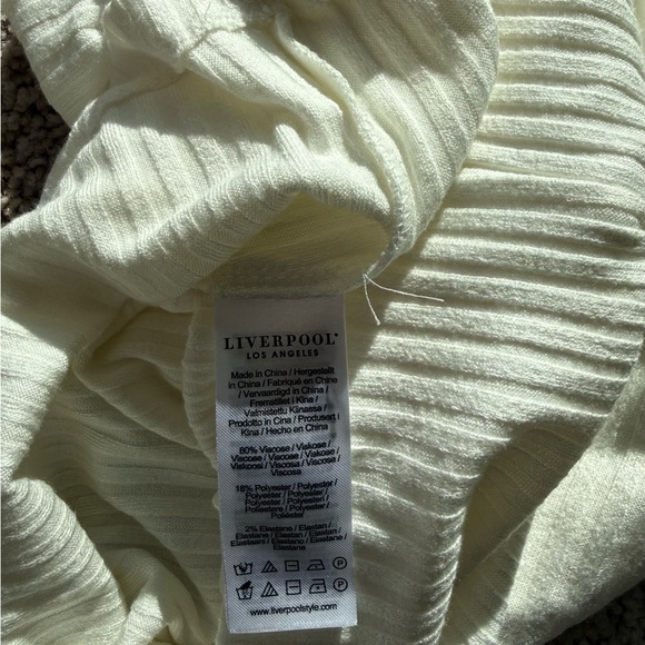 Liverpool Ribbed Cream Top - Picture 10 of 10